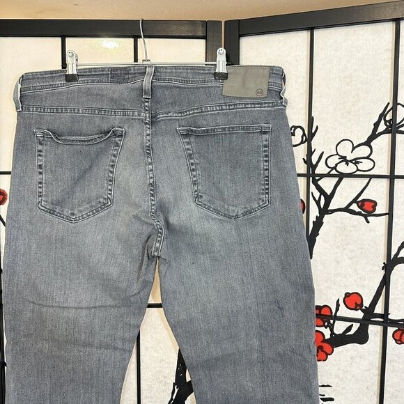 AG Adriano Goldschmied The Tellis Modern Slim Jeans Size 38 Gray Mens - Picture 5 of 6